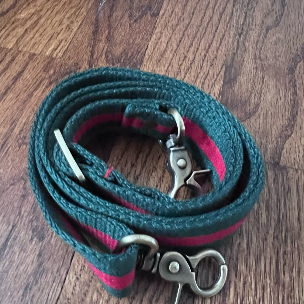 Green and Red Striped Strap
